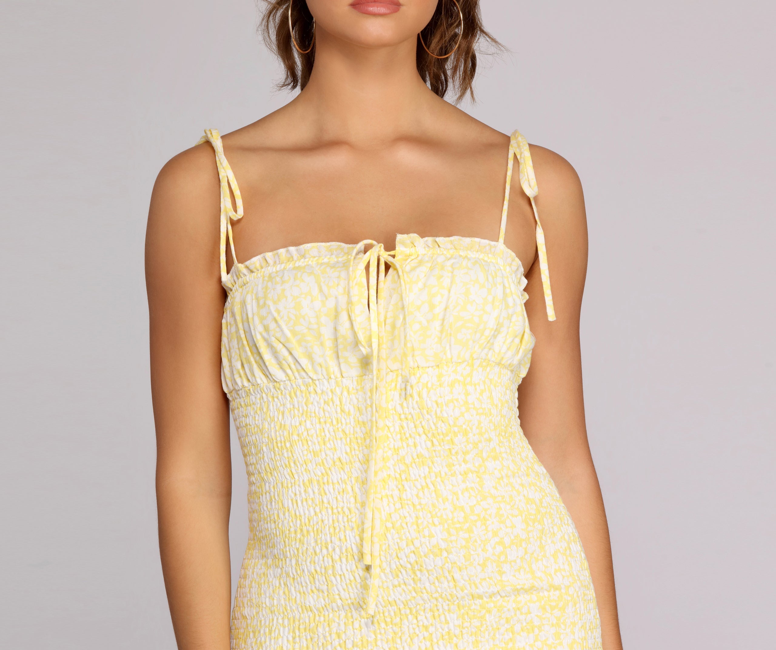 Smocked And Stylin' Mini Dress