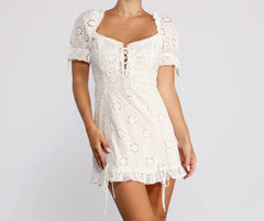 Day Dreamin' Eyelet Mini Dress