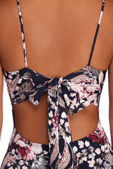 Twist In Florals Maxi Dress