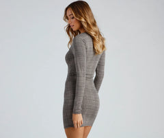 Elevated Everyday Plaid Mini Dress