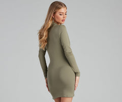 Day Dates Long Sleeve Button Down Dress