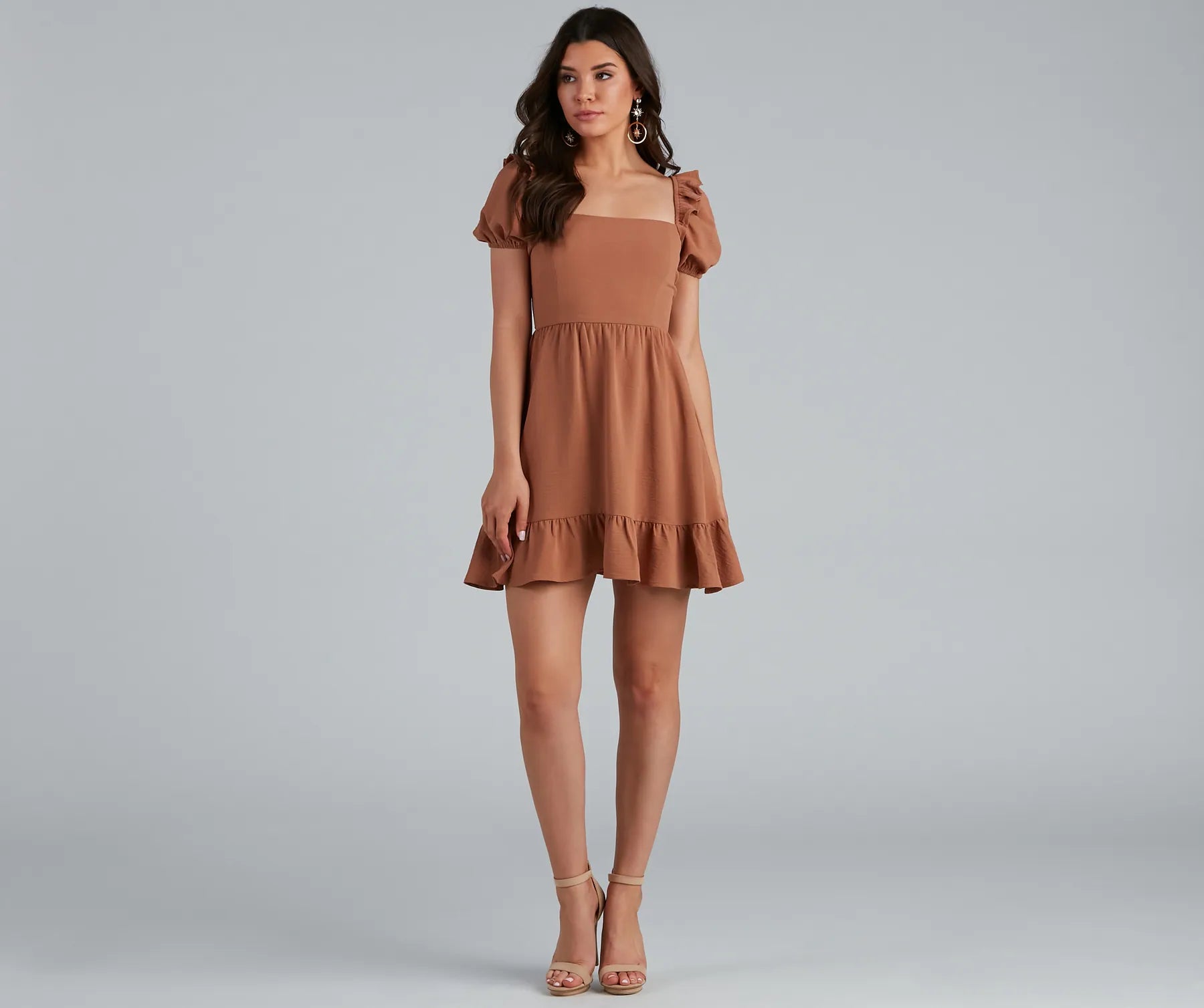 Charmed By Ruffles Short A-Line Dress