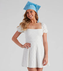 Make Way Square Neck Skater Dress