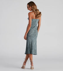 Bohemian Oasis Scoop Neck Midi Dress