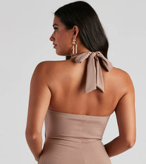 Brush With Fate Halter Mini Dress