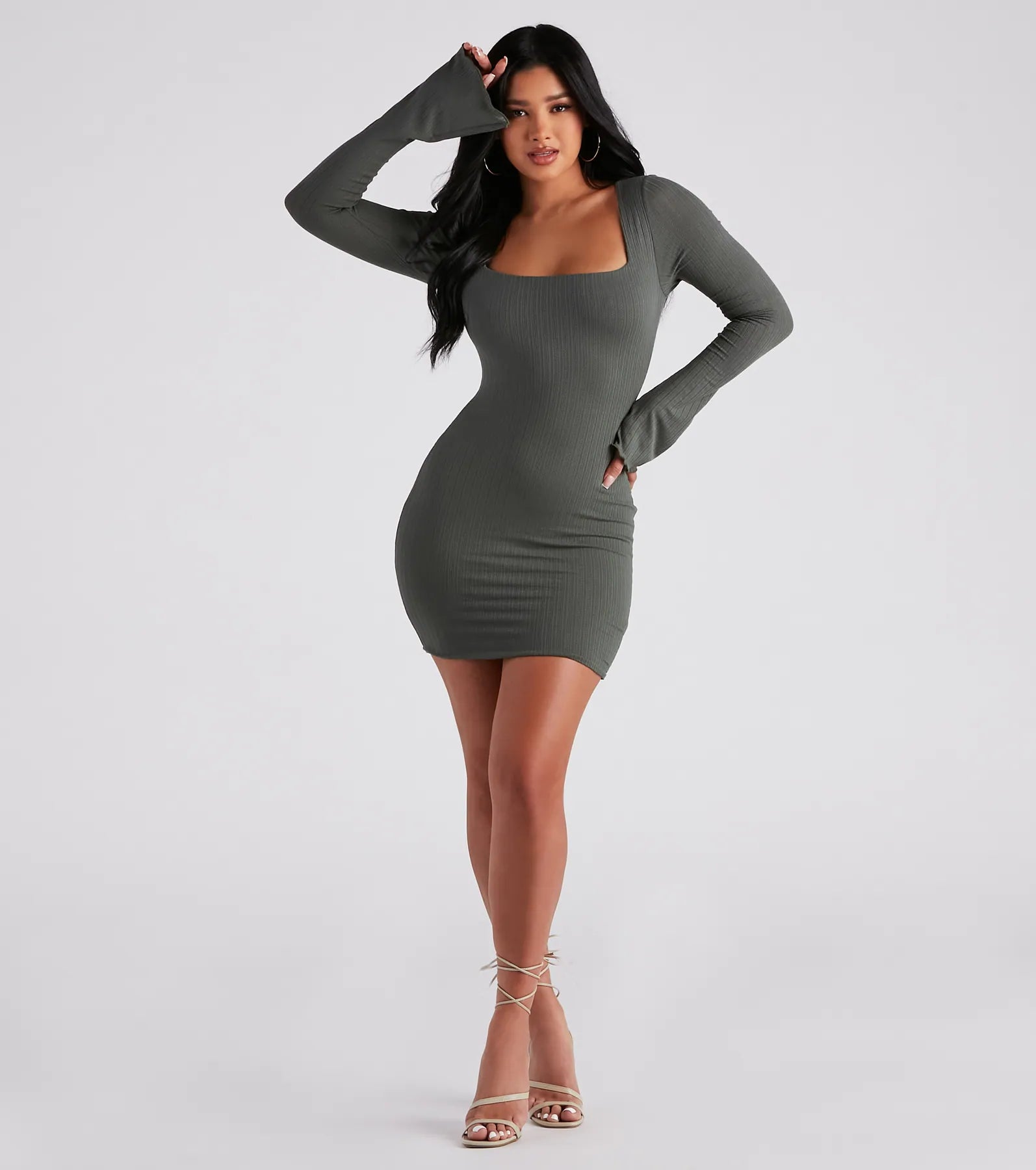 Casual Perfection Ribbed Knit Mini Dress