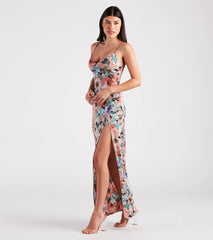 Paint Me In Floral V-Neck Maxi Dress