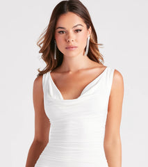 Simple And Stunning Ruched Mini Dress