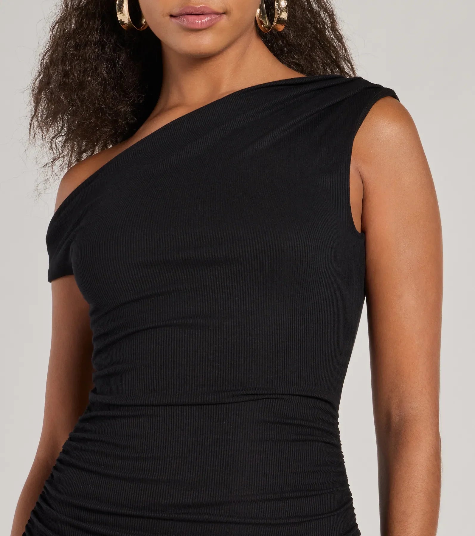 Shrug It Off One-Shoulder Bodycon Mini Dress