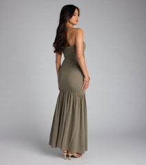 Breath Of Fresh Air Smocked Maxi Tube Dress
