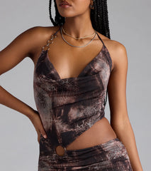 Fierce Babe Cutout Bodycon Mesh Mini Dress