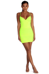 Mesmerize In Mesh Mini Dress