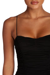 Ruched And Ready Mini Dress