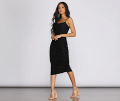 Mesh Muse Midi Dress