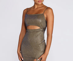 Party With Me Glitter Mini Dress