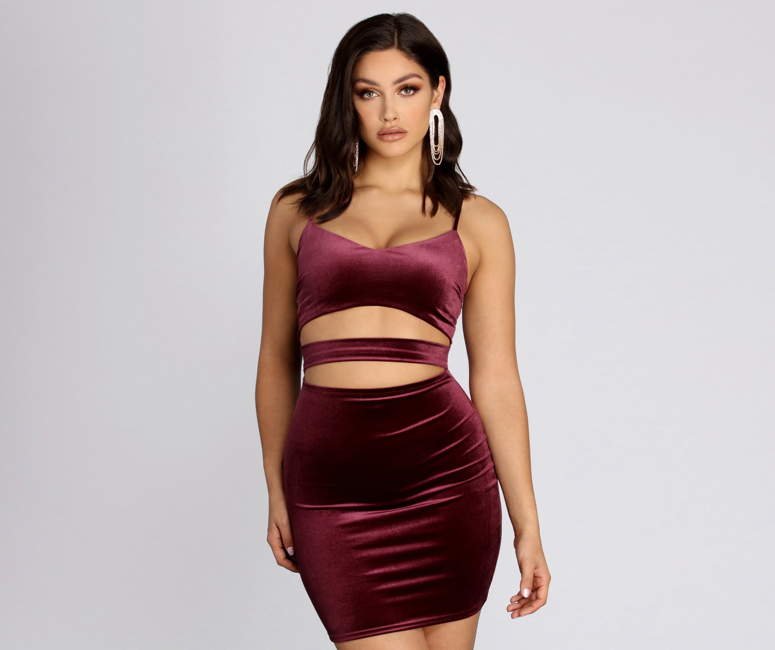 Visions Of Velvet Mini Dress