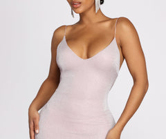 Sparkle & Shine Glitter Mini Dress