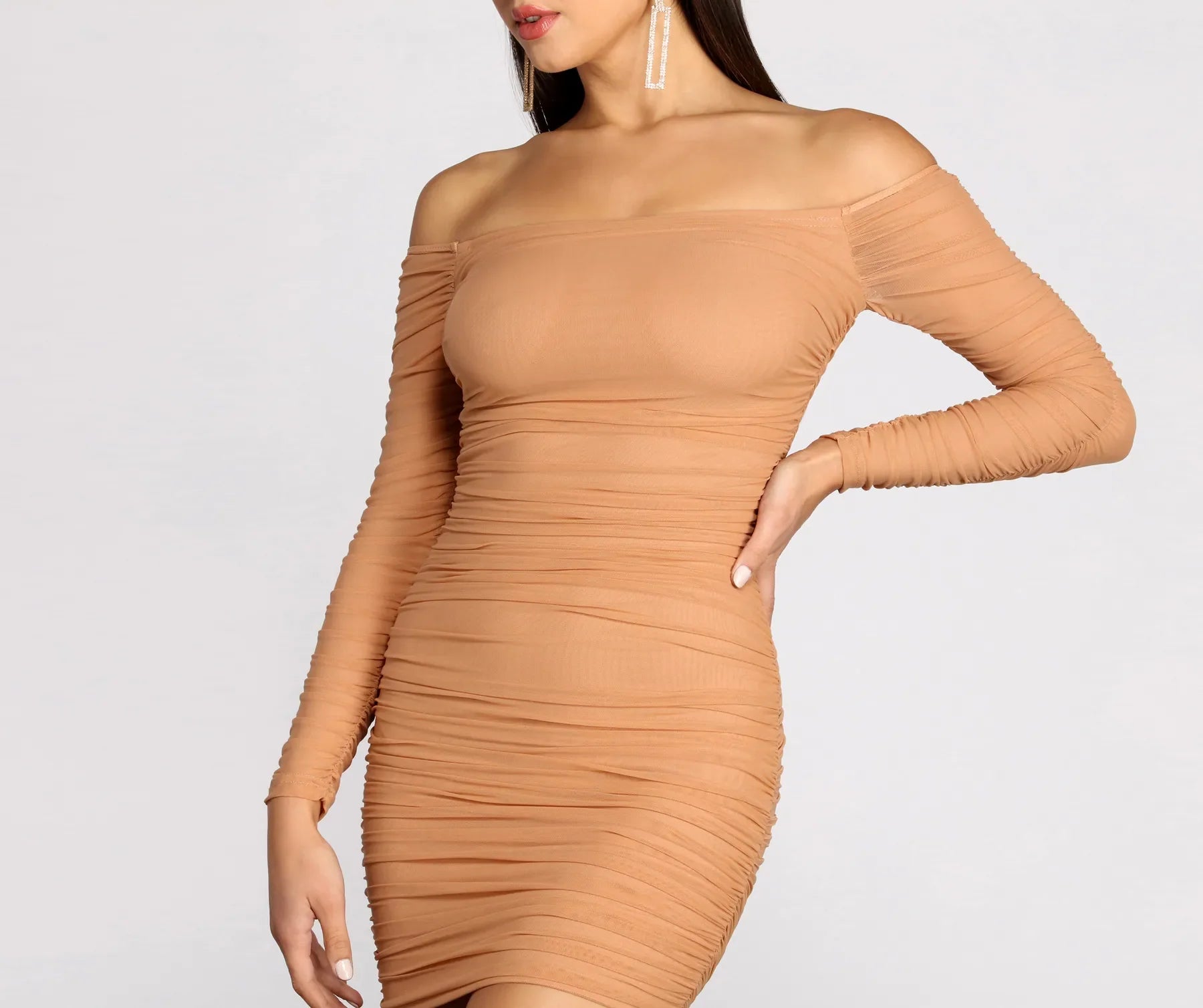 Miss Me In Mesh Mini Dress