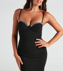 Life's A Gem Crepe Mini Dress