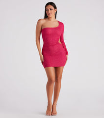 Cut Out For Glitter Mini Dress