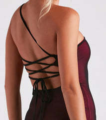 Laced Up And Ready Mesh Mini Dress