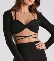 Chic Allure Strappy Waist Mini Dress