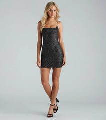 Take The Night By Glitter Strappy Mini Dress