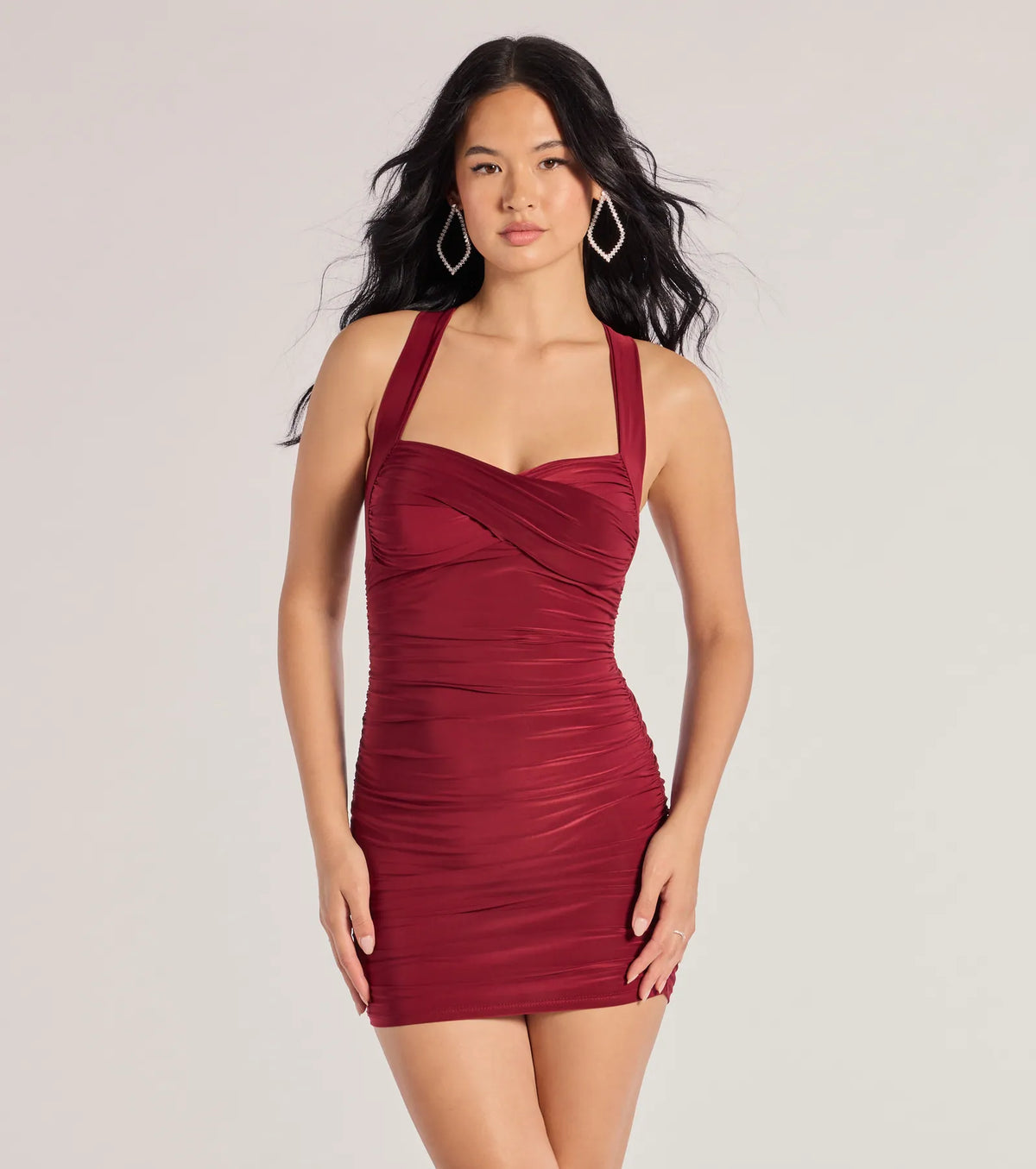 Cross Your Mind X-Back Short Dress