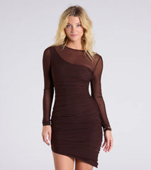 Enticing Always Bodycon Mesh Mini Dress
