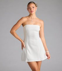 Forever Chic Drop Waist A-line Mini Dress