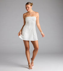 Forever Chic Drop Waist A-line Mini Dress