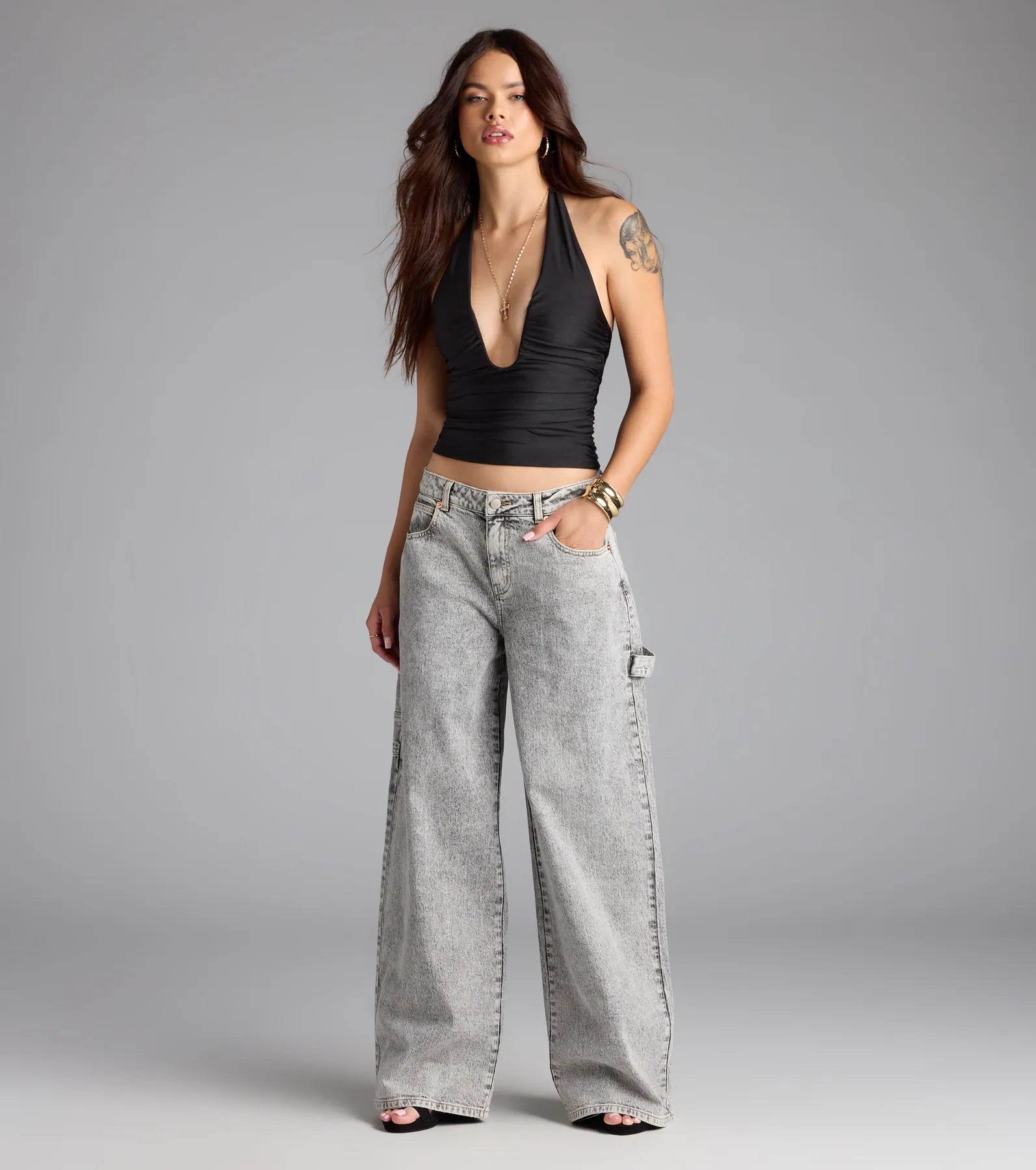 Major Vibe Plunge Halter Top