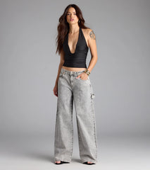 Major Vibe Plunge Halter Top