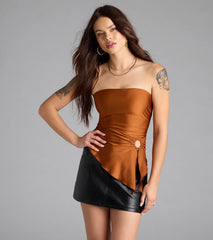 Alluring Muse Cutout Tube Top