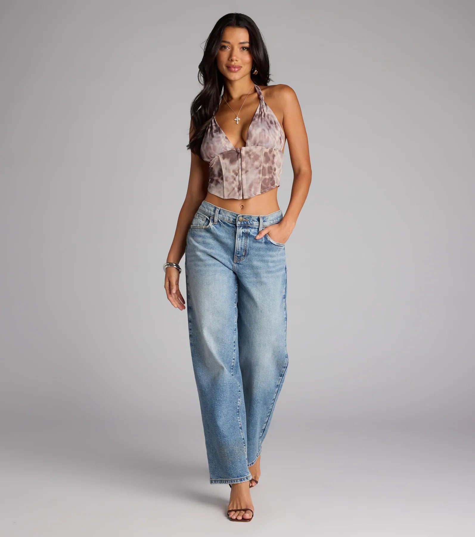 Love You Knot Halter Corset Top