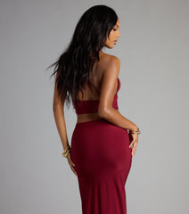 Go With The Vibe Halter Crop Top