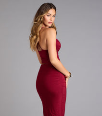 Chic Allure Cowl Neck Crop Top