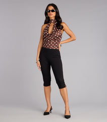 City Flirt Polka Dot Halter Top