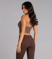 Sweet Talk Polka Dot Crop Top