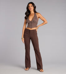 Sweet Talk Polka Dot Crop Top