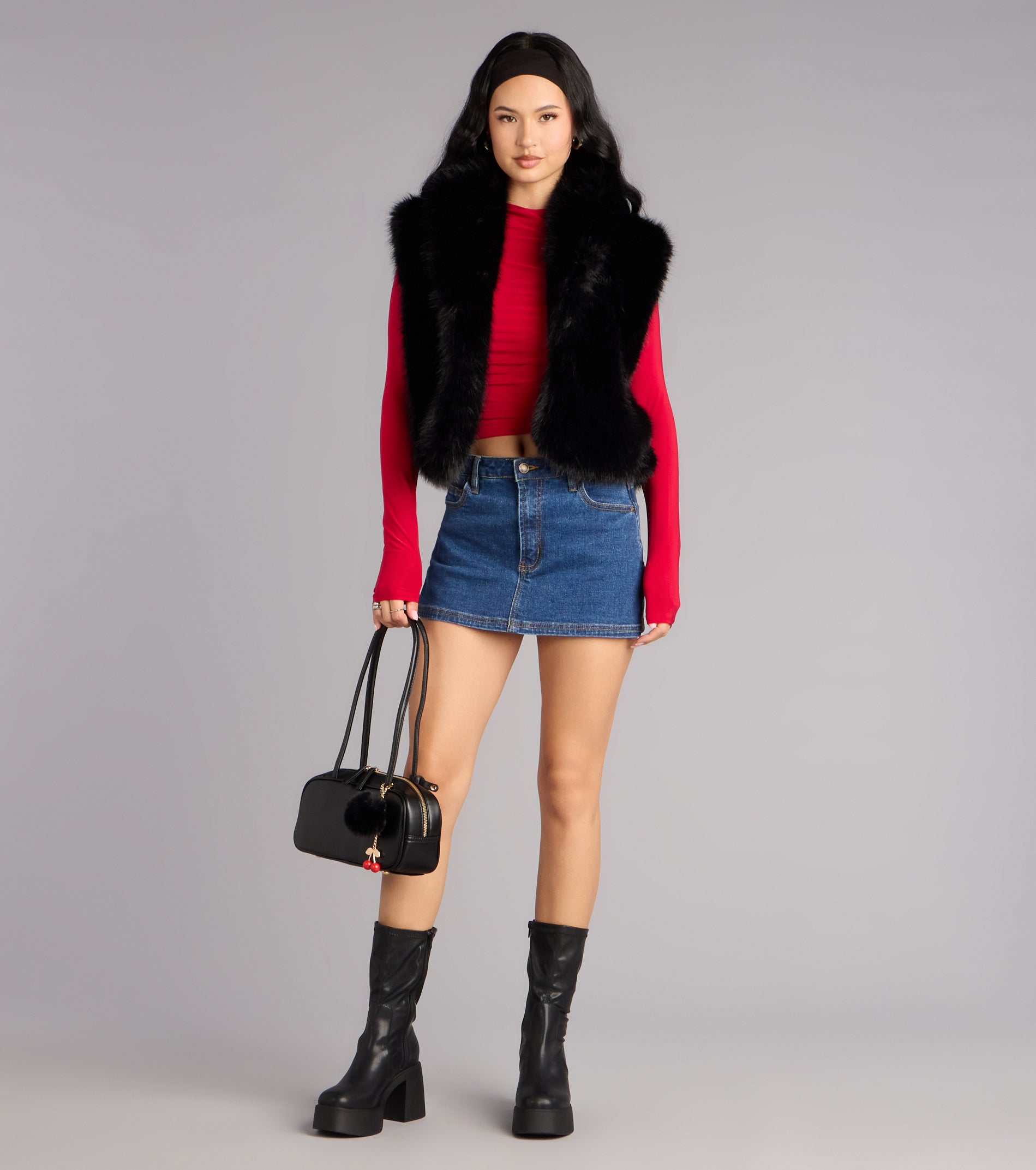 Bold Staple Long Sleeve Crop Top