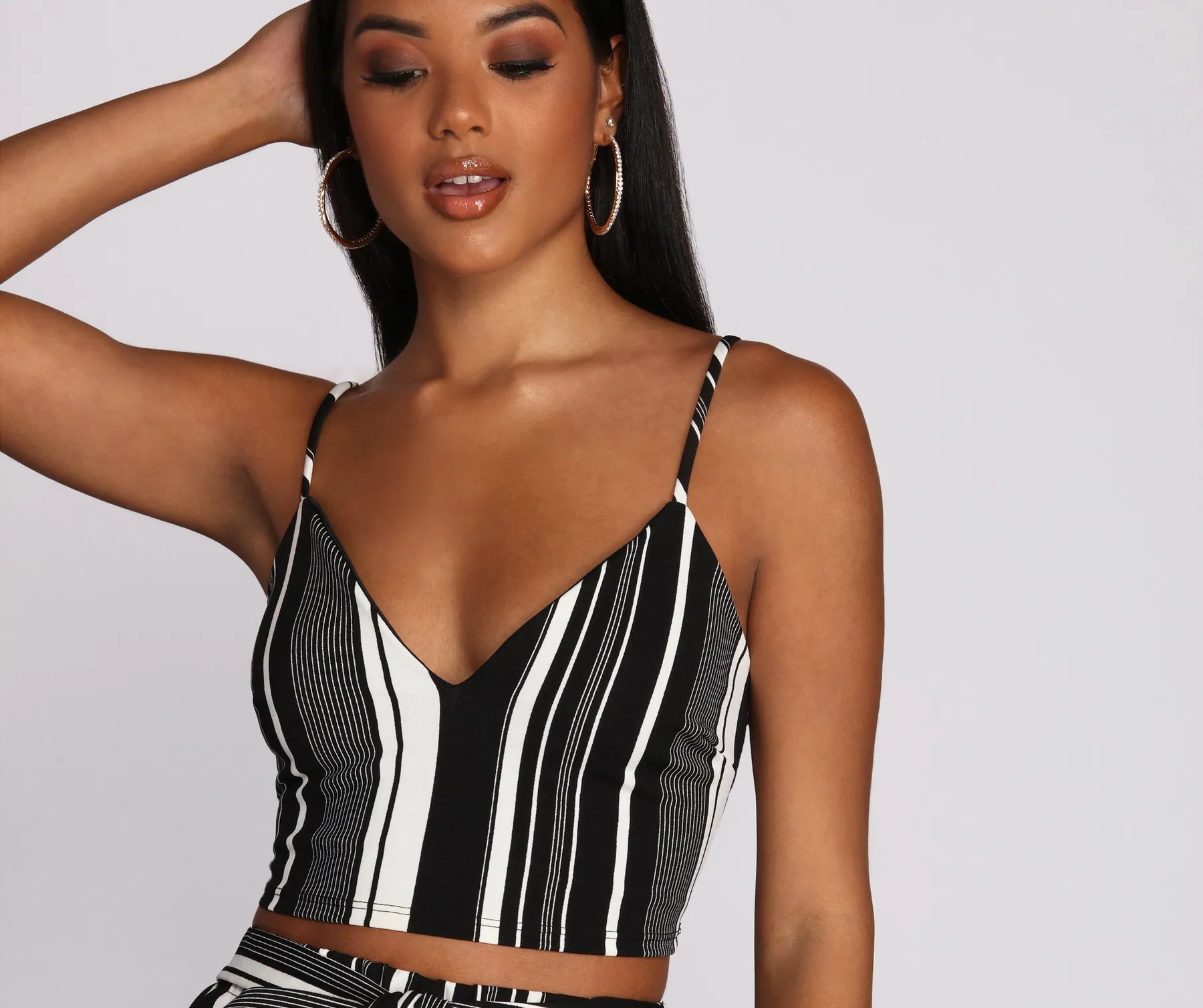 Chic In Stripes Crop Top