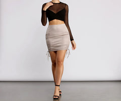 All Eyes on You Mesh Crop Top