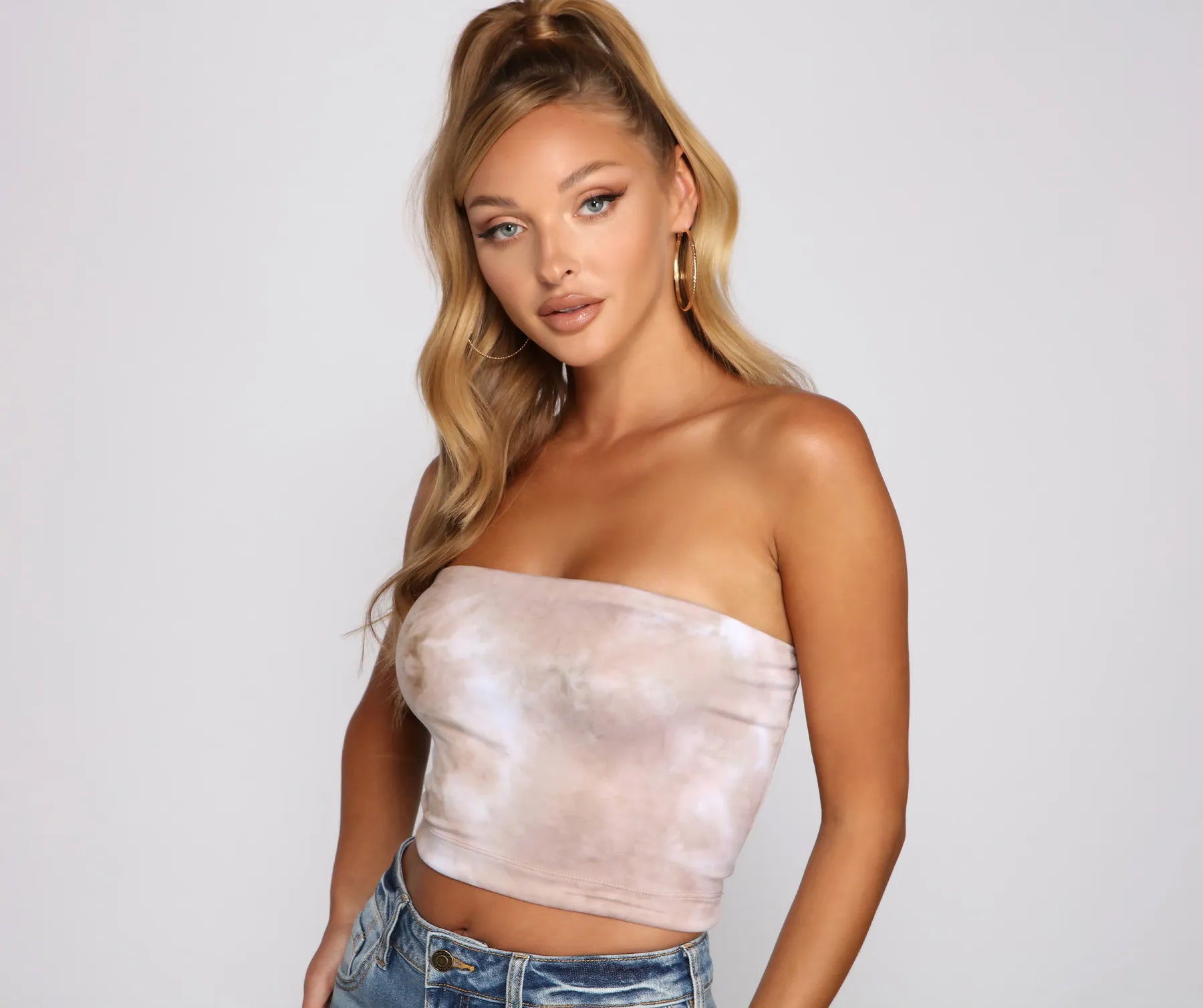 Totally Retro Brushed Knit Tube Top