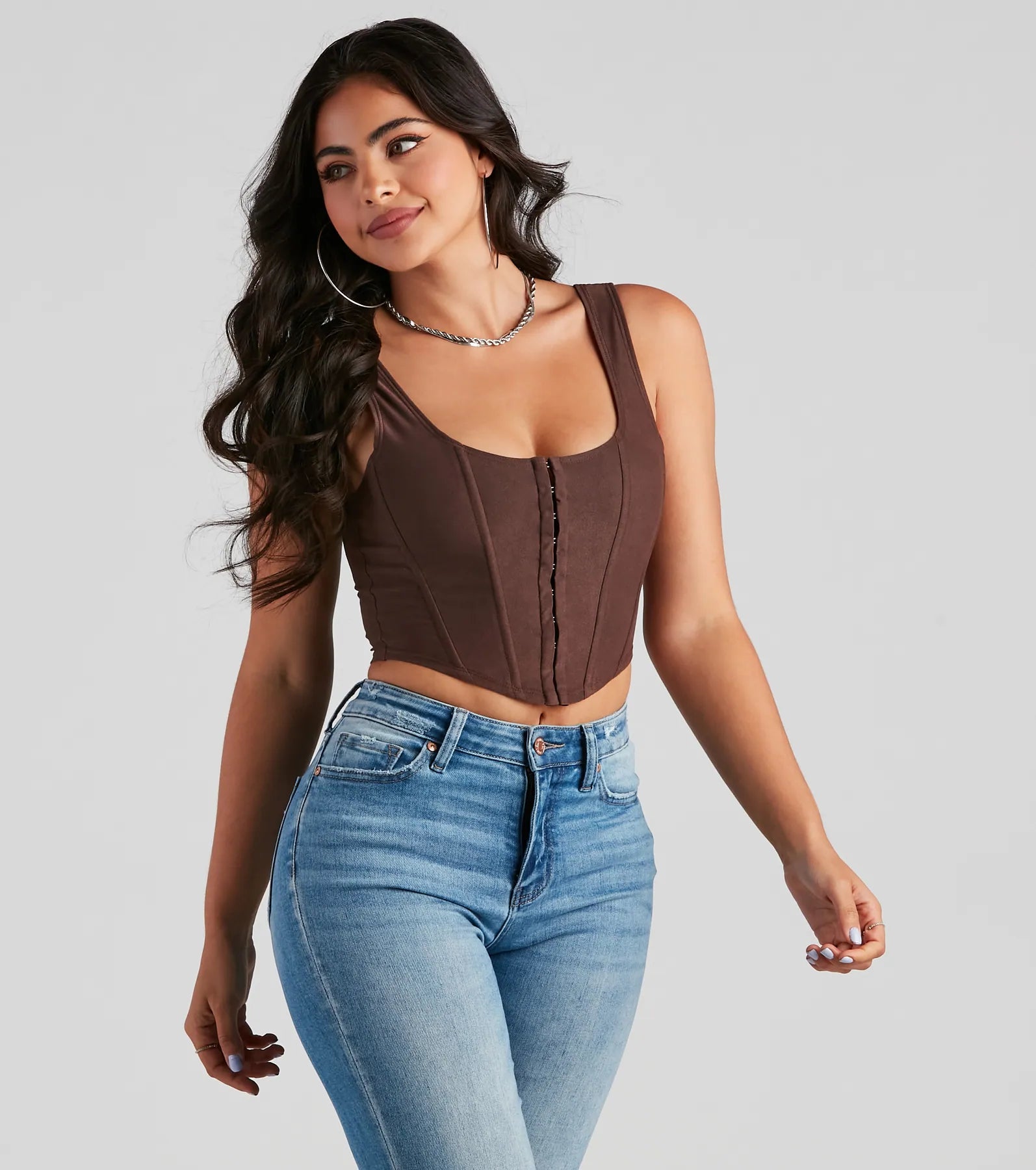 Out West Faux Suede Bustier