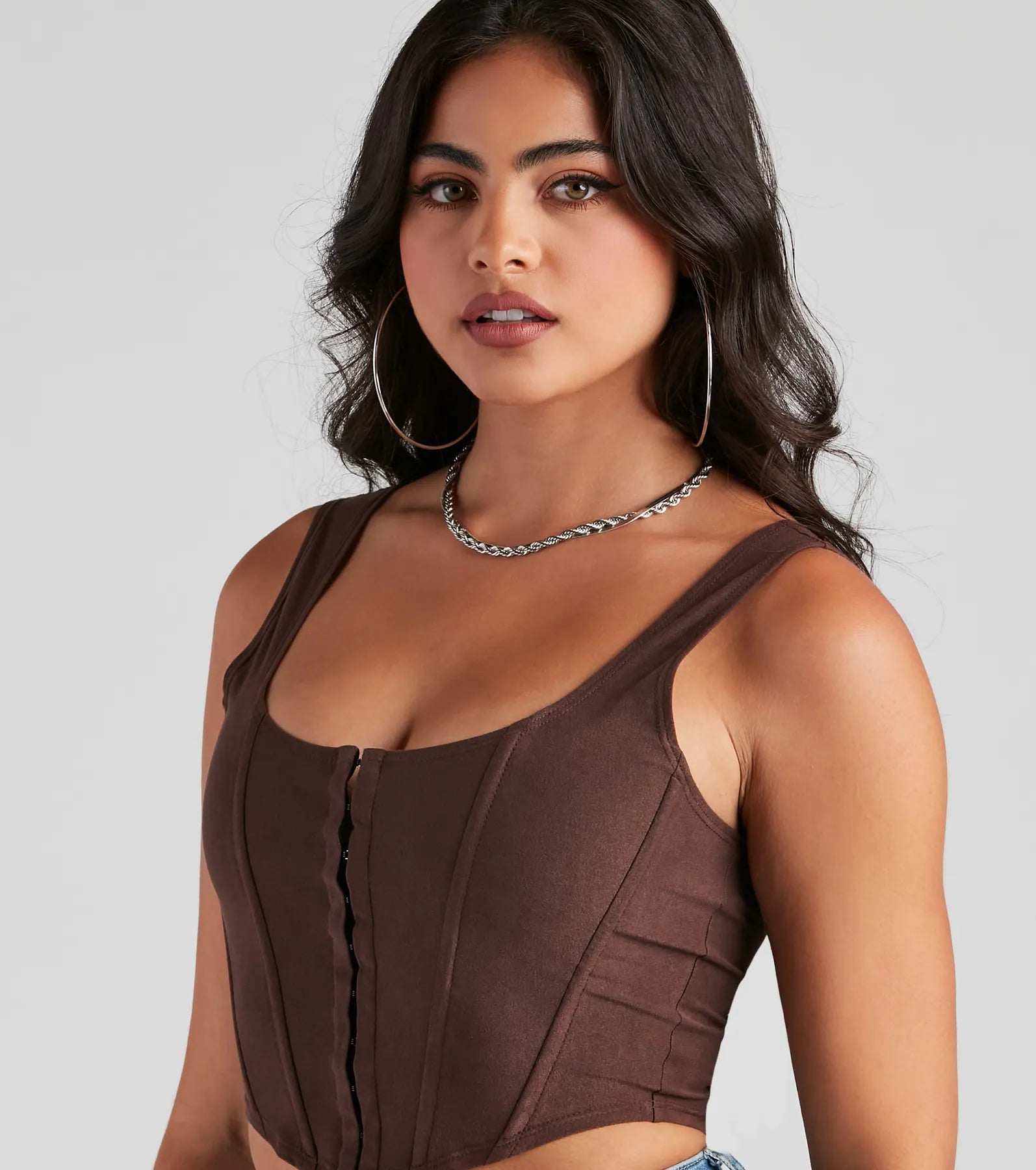 Out West Faux Suede Bustier