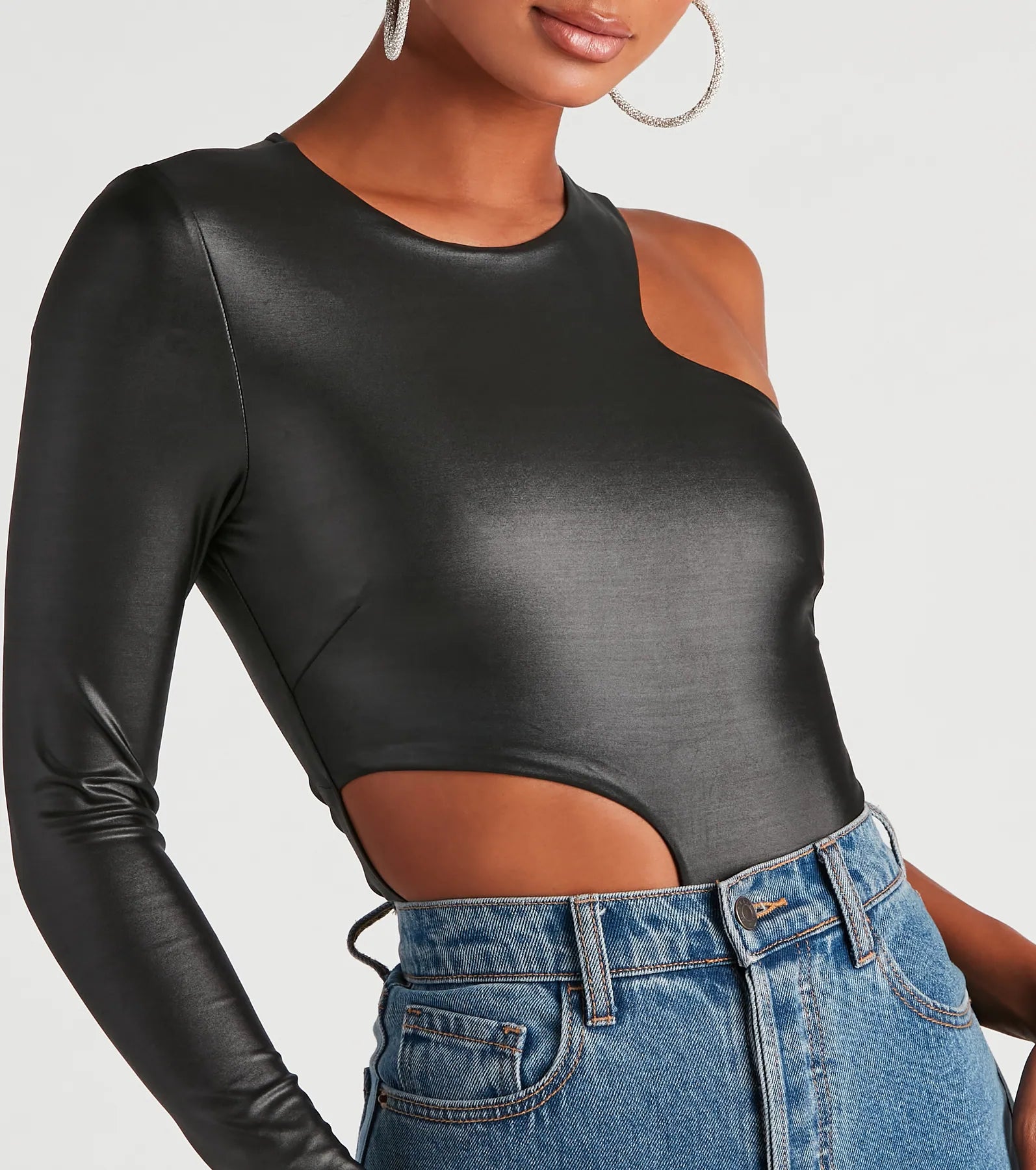 My Edgy Side One Shoulder Bodysuit