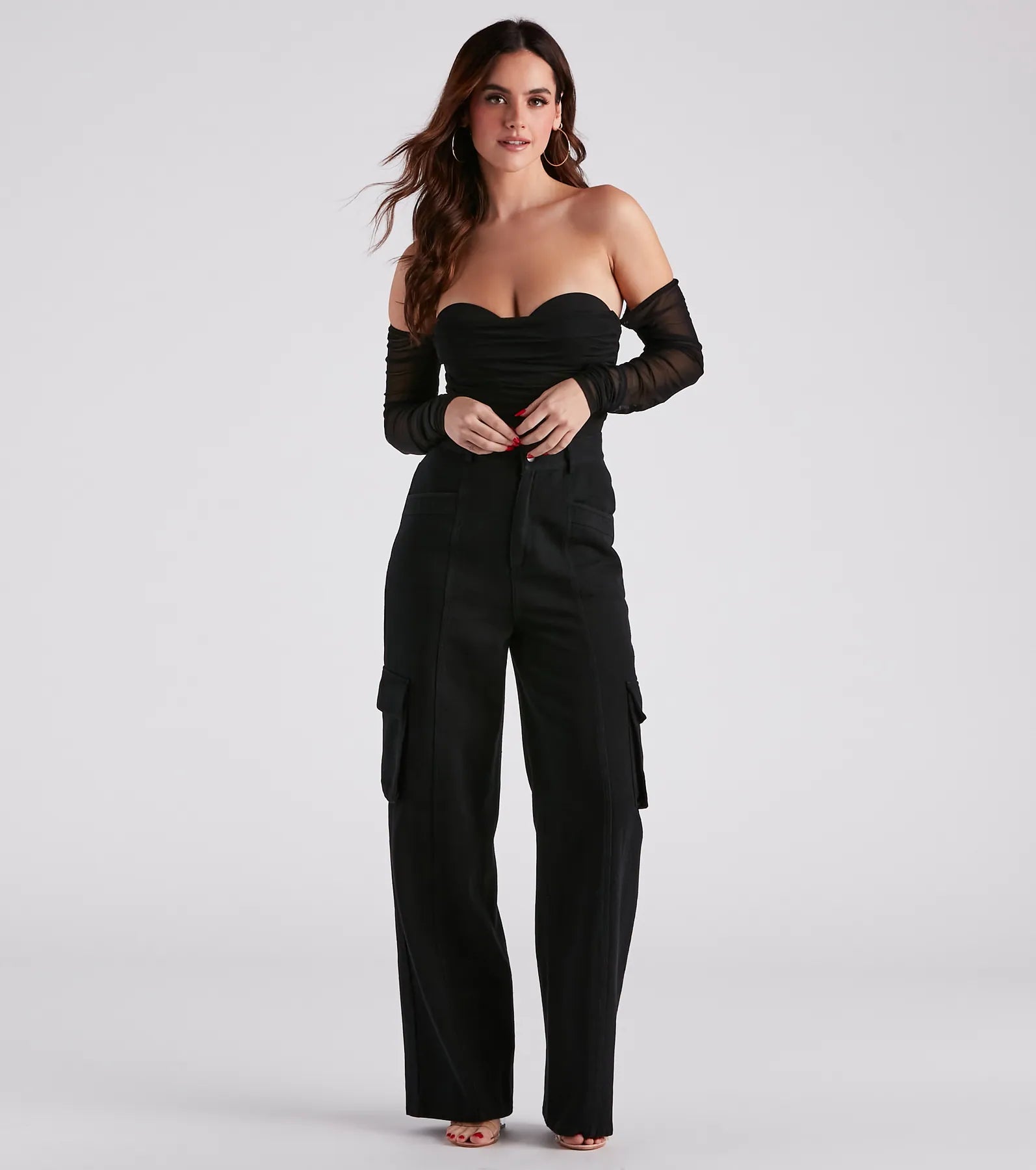 Going Anywhere Mesh Corset Bodysuit