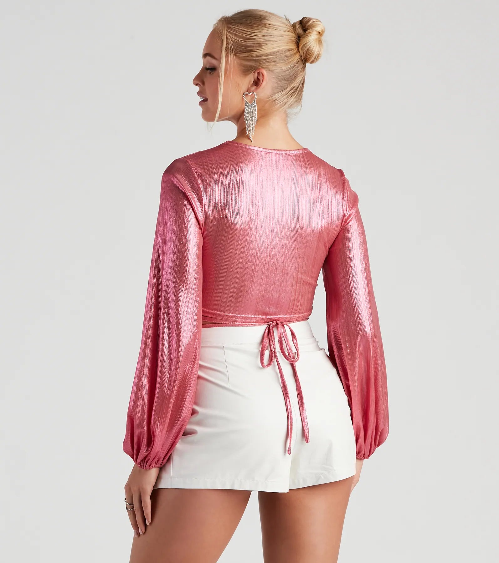 Totally Striking Twist Crop Top