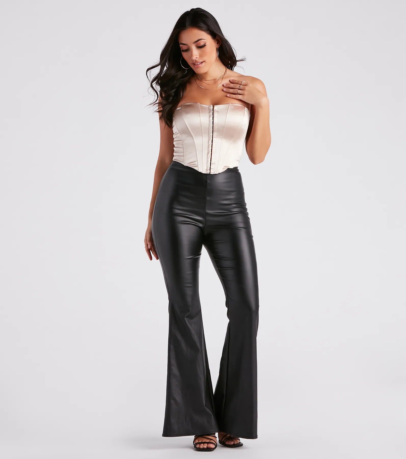 Soirees In Satin Hook-Eye Corset